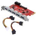 thumbnail image 1 of Gwong Electrónica Convertidor de adaptador de tarjeta PCI E PCI E PCI P Puertos USB 3.0 con conector SATA de 20 pines, 1 of 6