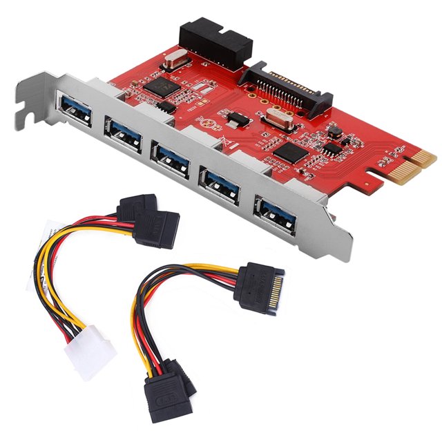 Gwong Electrónica Convertidor de adaptador de tarjeta PCI E PCI E PCI P Puertos USB 3.0 con conector SATA de 20 pines