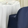 thumbnail image 5 of BalsaCircle 6 Navy Blue Solid Polyester Folding Chair Covers Slipcovers Linens Wedding Party, 5 of 8