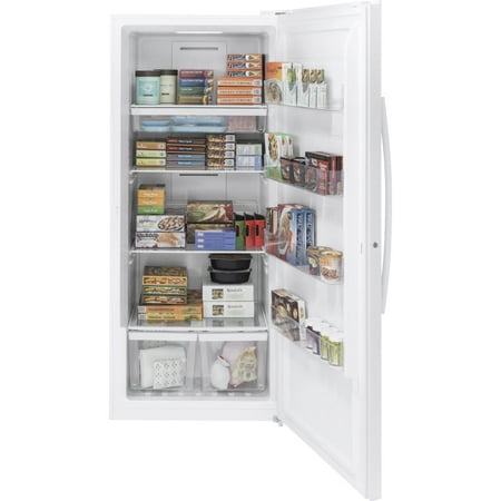 GE - 21.3 Cu. Ft. Frost-Free Upright Freezer - White