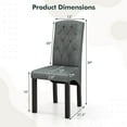 thumbnail image 3 of Costway Modern Dining Chair Set of 4 with High Backrest High-density Sponge Cushion, 3 of 8