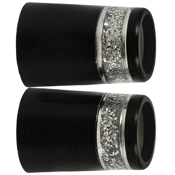 UPOUART Golfs Ferrules 2Pcs for Golf Clubs in Silver and Black 0.75x0.47x0.47in