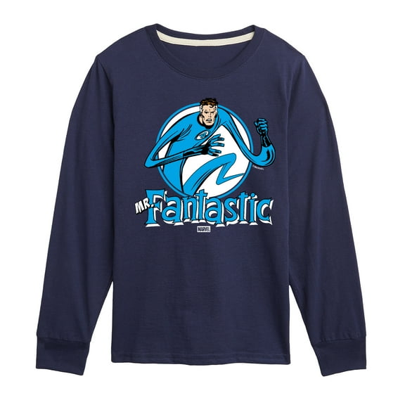 Fantastic Four - Mr Fantastic Circle - Youth Boys Long Sleeve Graphic T-Shirt