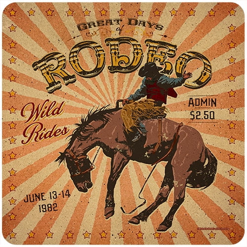 Great Days Of Rodeo Novelty Sign | Indoor/Outdoor | Funny Home Décor for Garages, Living Rooms, Bedroom, Offices | SignMission personalized gift Wall Plaque Decoration