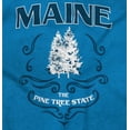thumbnail image 2 of Maine Pine Tree State Woodland Fir Women's Graphic T Shirt Tees Brisco Brands S, 2 of 6