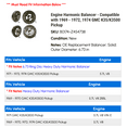 thumbnail image 2 of Engine Harmonic Balancer - Compatible with 1969 - 1972, 1974 GMC K35/K3500 Pickup 1970 1971, 2 of 2