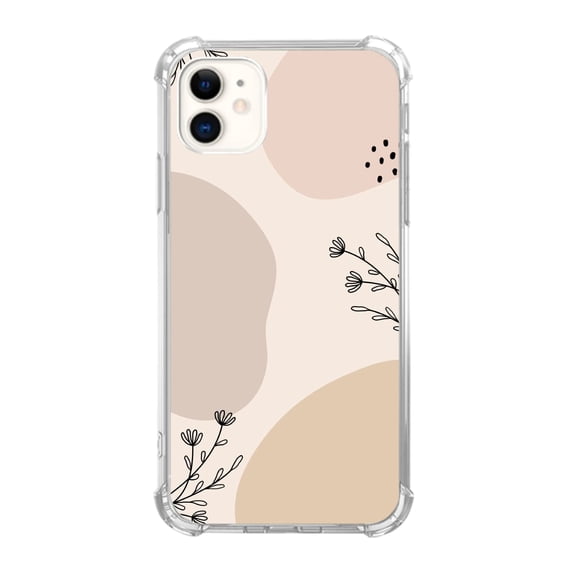 Aesthetic Plant Case Compatible with iPhone 12,Aesthetic Art Design TPU Bumper Cover Case