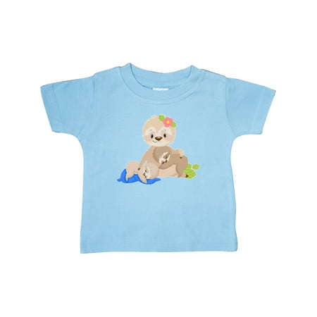 

Inktastic Sloth Mom with 2 Sleeping Baby Sloths Gift Baby Boy or Baby Girl T-Shirt