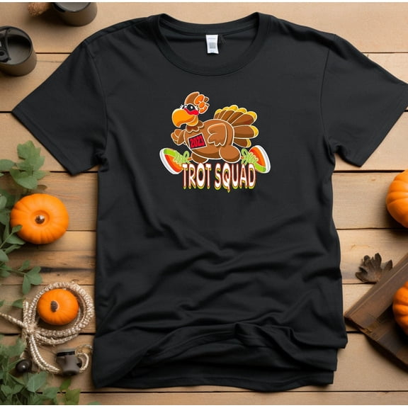 Trot Squad Shirt Turkey Trot Family Thanksgiving 5k Tshirt Run Matching Family Group Tee Grateful 10k Funny Running Marathon Workout