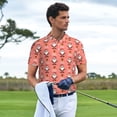 thumbnail image 3 of Balery Merry Christmas Santa Claus Camisa Polo de Hombre con Estampado, de Manga Corta y Tejido Medio, Camisa Tipo Golf Polo-4X-Large, 3 of 6