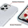 thumbnail image 3 of Compatible with Redmi Note 12 Pro 5G Case Cute Glitter Sparkly Shockproof Xiaomi Redmi Note 12 Pro 5G Phone Case for Women Girls TPU Slim 3 in 1 Protective Cases (Silver), 3 of 14
