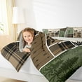 thumbnail image 4 of Manfei Green Rustic Bedding Full Comforter Set, Jungle Adventure Comforter Sets Full Size, Farmhouse Hunting Reversible Comforters & Duvets, Breathable Room Decor, 3-Piece, 4 of 8