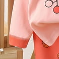 thumbnail image 6 of TOWED22 Infant Kids Girl Fall Winter Clothing Outfits Long Sleeve Crewneck Top and Relaxed Pants Set Cute Print Clothes 2 Piece(Watermelon Red,6-12 M), 6 of 6