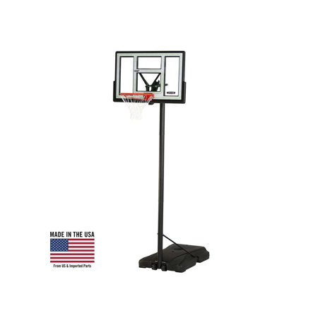 DiDiBest 46" Shatterproof Portable Height Adjustable Basketball System, 90584