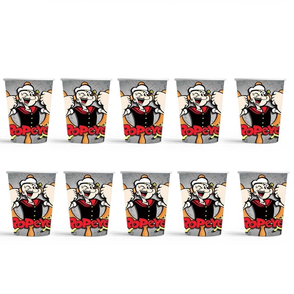 Popeye Free Party Supplies Cups Birthday Tableware Disposable Paper Mouthwash Drinking Cups