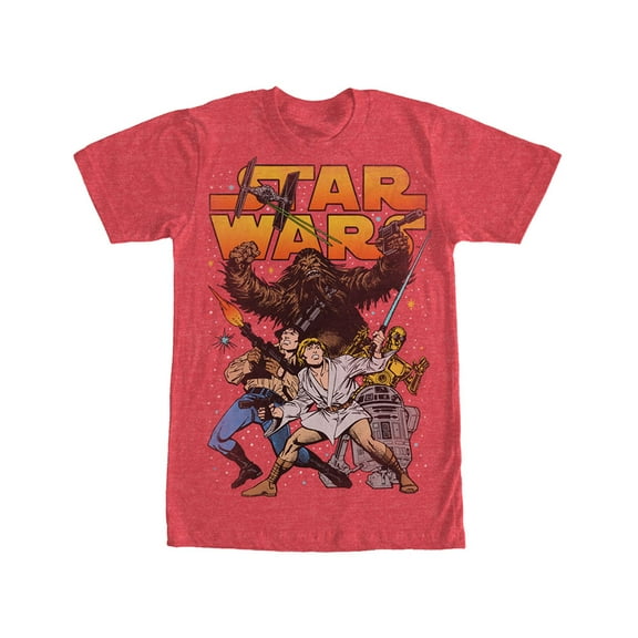 Star Wars Men's Stand And Deliver Slim Fit T-shirt Medium Heather