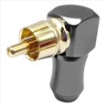 thumbnail image 2 of 20 Uds. Conector Conector de Audio Macho Codo de Ángulo Recto de 90 Grados Conector de Terminal de Altavoz para Soldar Cable de Vídeo, 2 of 9