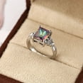 thumbnail image 3 of Stunning Square Zircon Bridal Ring - Perfect for Engagement, Wedding, and Anniversary Gifts, 3 of 4