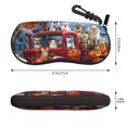 thumbnail image 2 of KLL Halloween Pets Pumpkins Print Eyeglass Case for Men & Women's Classy Travel Eyewear Holder Case Zipper Eyeglasses Case With Hook, 2 of 6