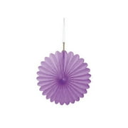 Unique Industries Purple 6" Flower Shaped Tissue Paper Hanging Pom Poms, 3 Count