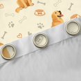 thumbnail image 4 of Homewish Golden Retriever Animal Kitchen Curtains,Dog Paws Bone Black Out Curtains Pack of 2 (42x63 Each),Yellow, 4 of 6