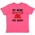thumbnail image 3 of Inktastic Meme Loves Me Grandson Youth T-Shirt, 3 of 5