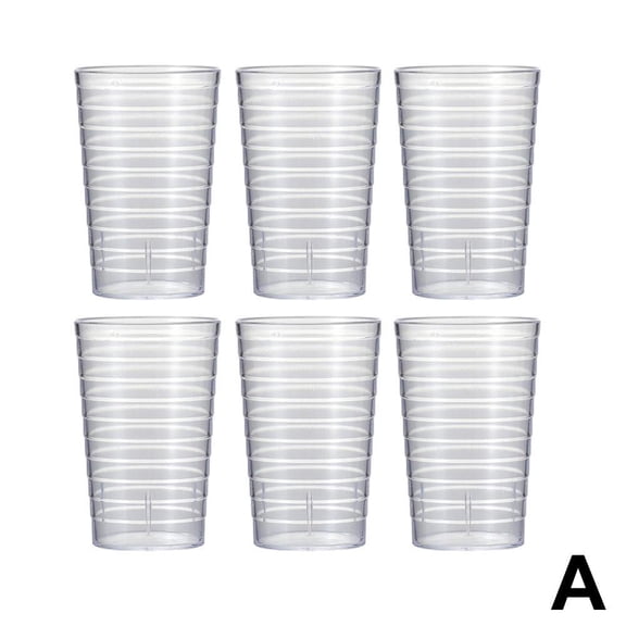 SXCRFKXH Plastic Juice Cups Set Colorful Drinkware for Beverage Cocktail Beer Bar Restaurant Unbreakable Dishwasher Safe Tumblers Glasses for Home Party Commercial Use