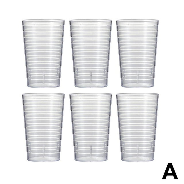 Plastic Cups Clear Reusable Glasses Water Party Wedding Drinking