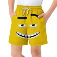 thumbnail image 2 of Eltusu Boys Swim Trunks, Beach Funny Elastic Waist Summer Board Shorts with Pockets Yellow Size 6T, 2 of 3