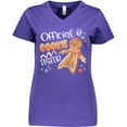 thumbnail image 3 of Inktastic Official Cookie Tester Cute Gingerbread Women's V-Neck T-Shirt, 3 of 5