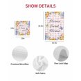 thumbnail image 7 of Spring Wildflowers Kitchen Dish Towels for Drying Dishes Set of 2, Watercolor Floral Butterflies Pink Plaid Waffle Weave Microfiber Hand Tea Bathroom Towels Quick Dry & Absorbent Towel 15.7x23.6, 7 of 7