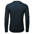 thumbnail image 3 of H2H Mens Casual Slim Fit Basic Henley Long Sleeve T-Shirt Cotton Blended (CMTTL0103), 3 of 6