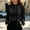 Black women's satin blouse a1, variant on Women's Fall Winter Collared Long Sleeve Button Up Lace Satin Blouse Elegant Puff Sleeve Tops Casual Business Work Office Wear Solid Fashion Shirts, White S