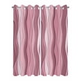 thumbnail image 2 of nqOlkjepod Outdoor Curtains for Patio Waterproof, Pink Ombre Outdoor Privacy Panels Grommet, Abstract Art Moire Ocean Waves Blackout Outside Curtains for Porch/Cabana/Pergola 54"x108", 2 Panels, 2 of 8
