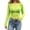 Green, variant on Women's Sheer Mesh Long Sleeve See Through Crop Top, Sexy Sparkle Layering Tee with Mock Neck, Going Out Night Club Blouse for Summer Black L