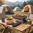 thumbnail image 5 of Portable Cutlery Set, 4-Piece 304 Stainless Steel Knife, Fork, Spoon, and Chopsticks with Carry Case, 5 of 5
