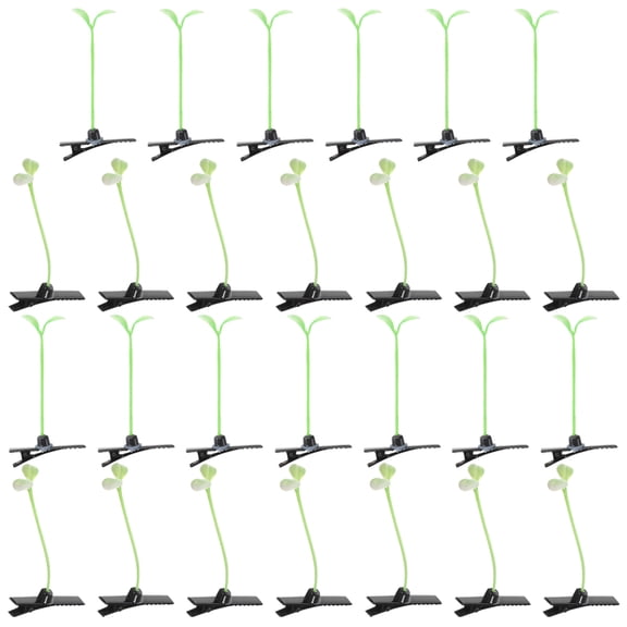 WRITWAA 50Pcs Plant Hair Clips Cute Kawaii Small Hairpins for Stylish Hair Decoration