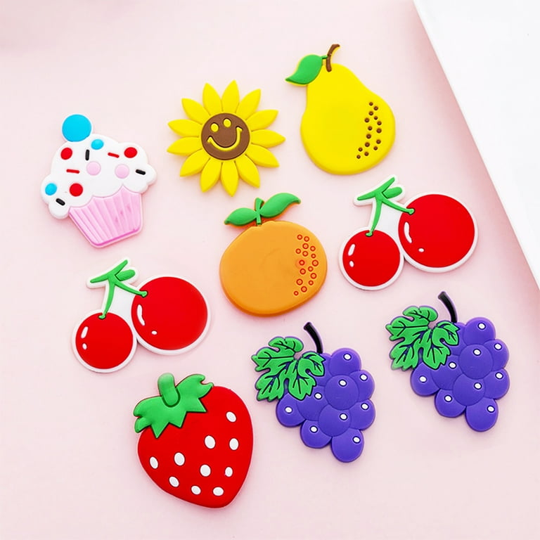 10/30/50PCS Cartoon Fruit And Vegetable Dessert Food Stickers Cute  Children's Early Education DIY Toy