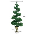 thumbnail image 3 of Costway 4FT Pre-lit Spiral Artificial Christmas Entrance Tree w/ Lights & Retro Urn Base, 3 of 10