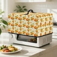 thumbnail image 4 of FOR U DESIGNS Pumpkin Print Microwave Oven Dust Cover Dustproof Small Appliance Covers Stain Resistant Microwave Oven Grill Covers Protector with Top Handle-L, 4 of 8
