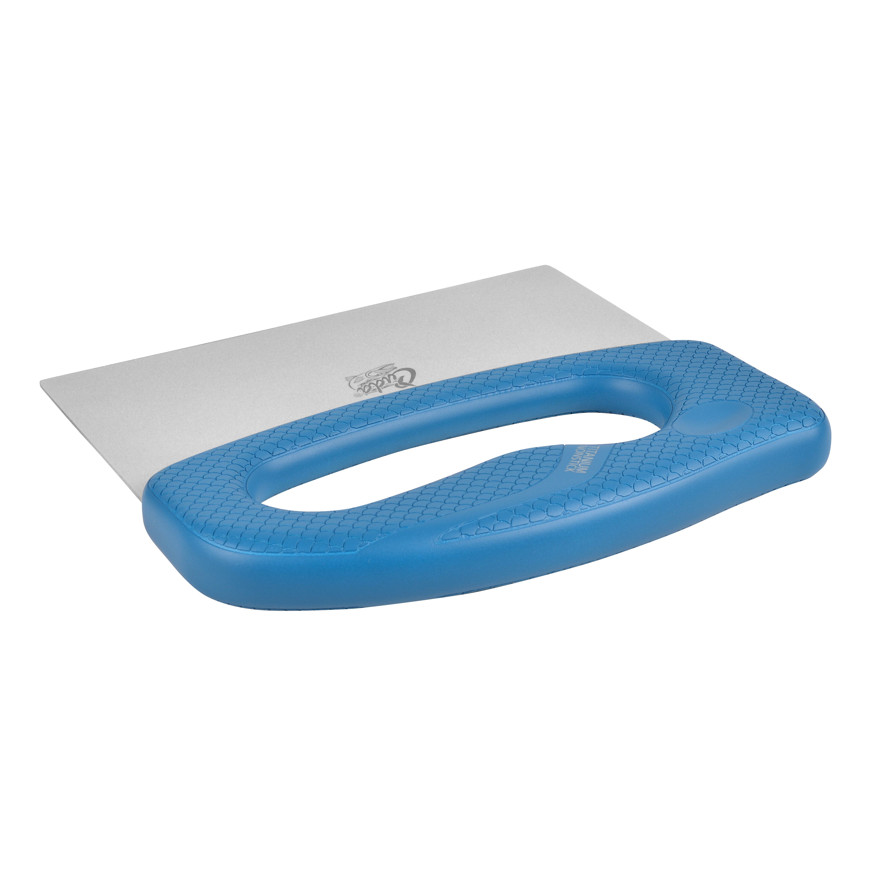 Cuda Cut and Scrape Fishing Tool, Non-Stick with Non-Slip Grip Blue Handle