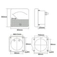 thumbnail image 4 of DH-80 Pointer DC Voltmeter Analog Voltmeter Pointer Panel Meter Voltage Meter DC 30V, 4 of 9