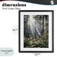 thumbnail image 4 of Stupell Industries Farmhouse Sunlit Woods In Morning Black Framed Print Under Glass, 13 x 16, by Franklyn Gregory, 4 of 8