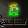 thumbnail image 4 of C-Craft Frog Crown Neon Sign Led Light Up 27 inch for Kids Room Wall Art Decor, 4 of 5