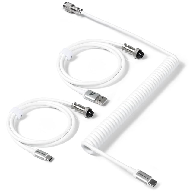 Cable de Teclado Enrollado ATTACK SHARK C04 USB C a A y C