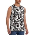 thumbnail image 2 of Haiem Men's Lilies Flowers Print Tank Tops Summer Sleeveless Cut Off Workout T-Shirts Fitness Vest Athletic Undershirts-Medium, 2 of 8