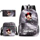 thumbnail image 1 of 3pcs Disney Mickey Minnie Mouse Backpacks Students Schoolbags Pencil Case Shoulder Bags Backpack Boys Girls School Bags Sets, 1 of 4
