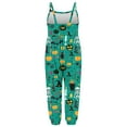 thumbnail image 6 of GERsome Toddler Girls Jumpsuit Romper Sleeveless Cute Long Pants Casual Multicolor Overalls with Side Pockets 1-6 Years（Size 3-4 Years/01#Green), 6 of 6