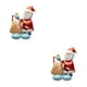 thumbnail image 2 of Yuarrent Suministros para fiestas con globos, ambiente festivo para el día de Navidad, decoración de fiesta con globos de papel de aluminio multicolor Caja De Regalo Papá Noel 2Conjunto, 2 of 6