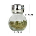 thumbnail image 3 of Organizador de estantes de especias giratorio Baoblaze 2 niveles 12 tarros de cristal 90ml, 3 of 8